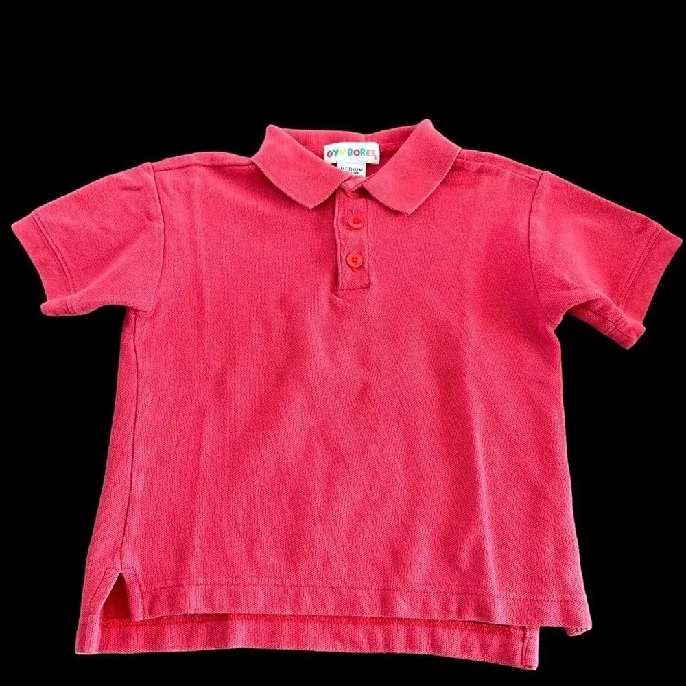 Vintage Gymboree Boys Medium 3-4 years‎ Red Polo Shirt Cotton Short Sleeve 1998